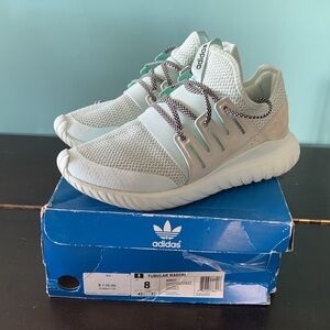 Adidas Tubular Radial. Ice Mint. Size 8. Good condition. Original box.